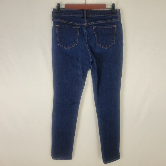 Old Navy Womens Jeans Size 4 Short Low Rise Skinny Leg Dark Wash Blue Denim - Picture 2 of 14